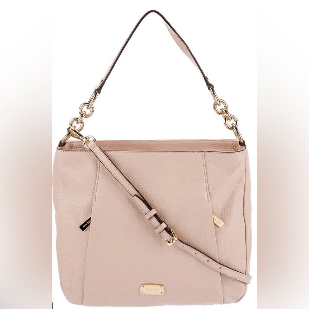 Michael Kors HALLIE Large Convertible Shoulder Bag Rare Blush Color NWT $348